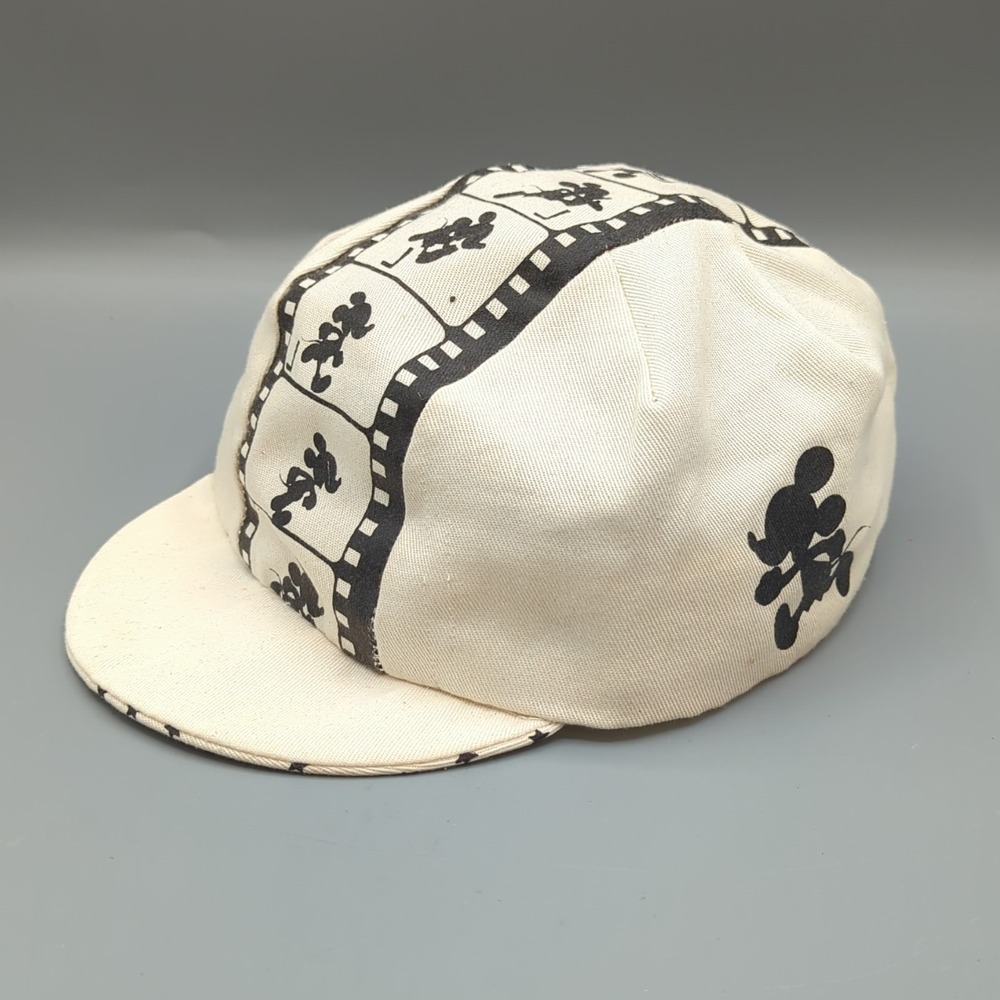 Vintage Disney Mickey Mouse Film Strip Cycling Cap Youth Made in USA 80s 90s